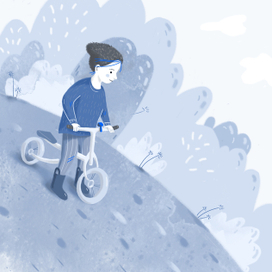 Иллюстрация на беговеле