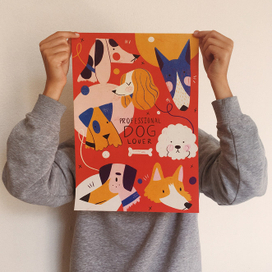 Плакат Professional dog lover 