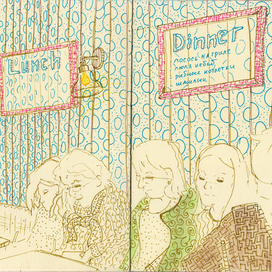 Рисующие в кафе