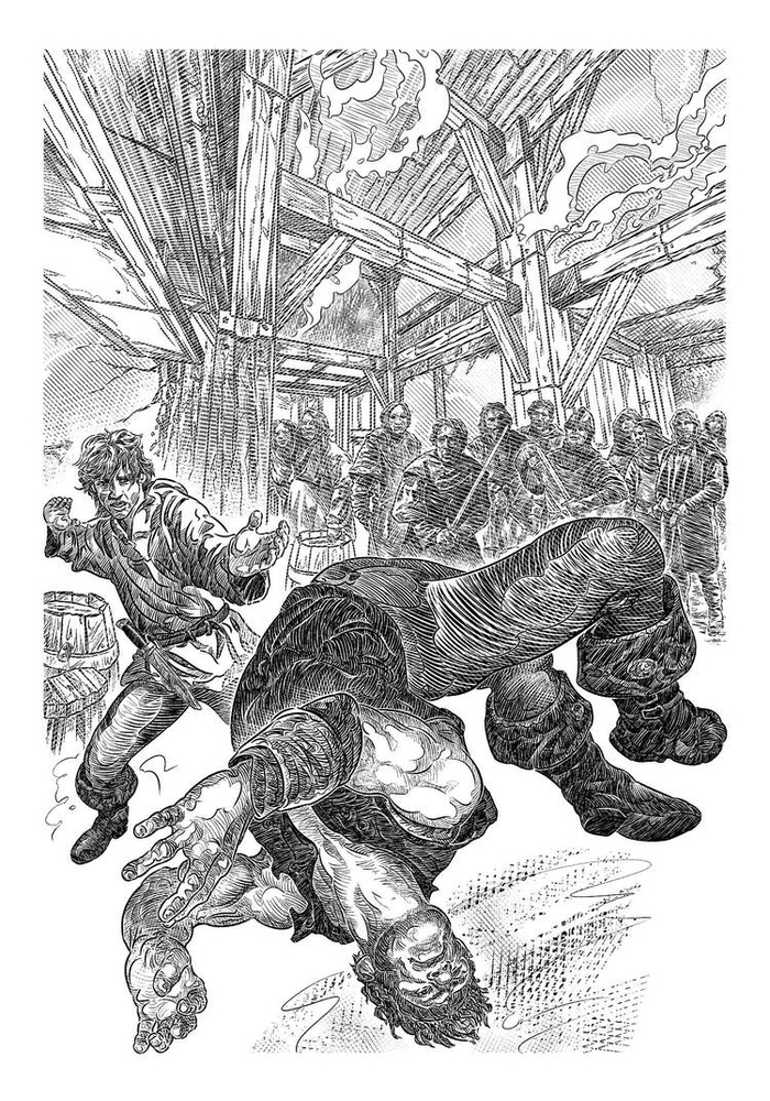 Дорога в сказку, Иллюстрация № 4 - Поединок в корчме.