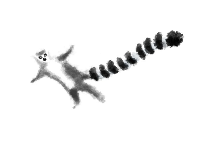 Лемур летит