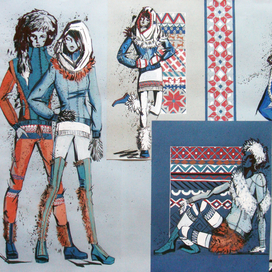 Коллекция молодежной женской одежды "Север"