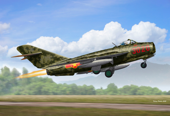 MiG-17F Vietnam (box art for AMMO by Mig Jimenez )