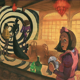 Иллюстрация к повести Джона Бойнтона Пристли "31 июня"