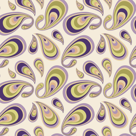 Vector paisley seamless pattern