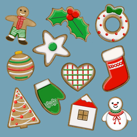 Новогодние стикеры 