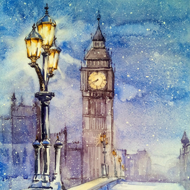 Лондон в голубом