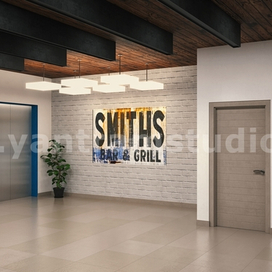 Коммерческое здание Холл путь Идеи дизайна архитектурно-рендеринговой компании