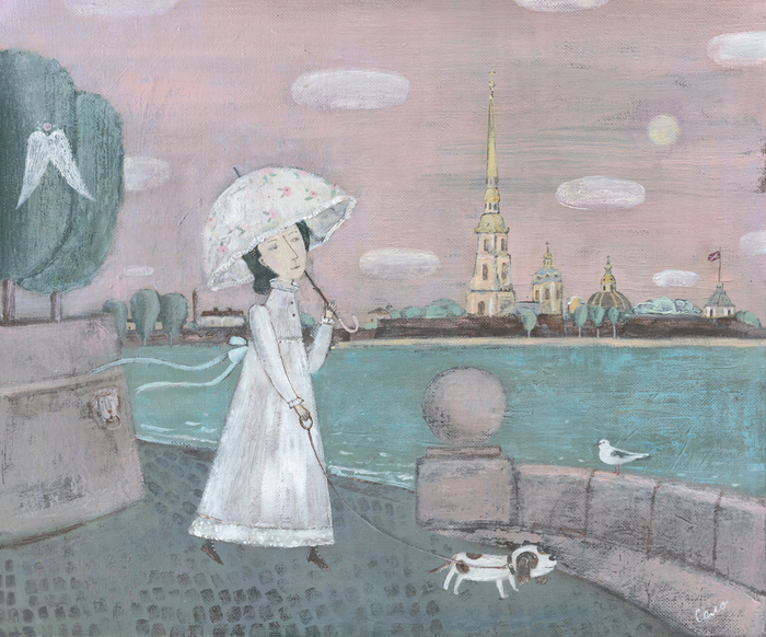 Розовое утро