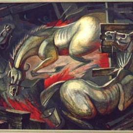 Лошади в огне.