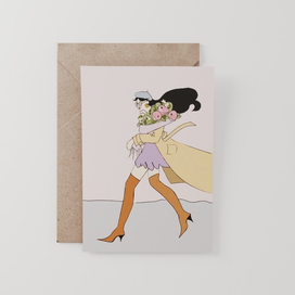 Девушка с цветами.