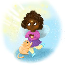 Феечка с котиком