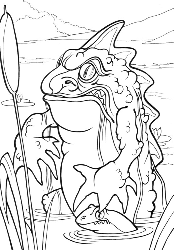 Водяной(раскраска)