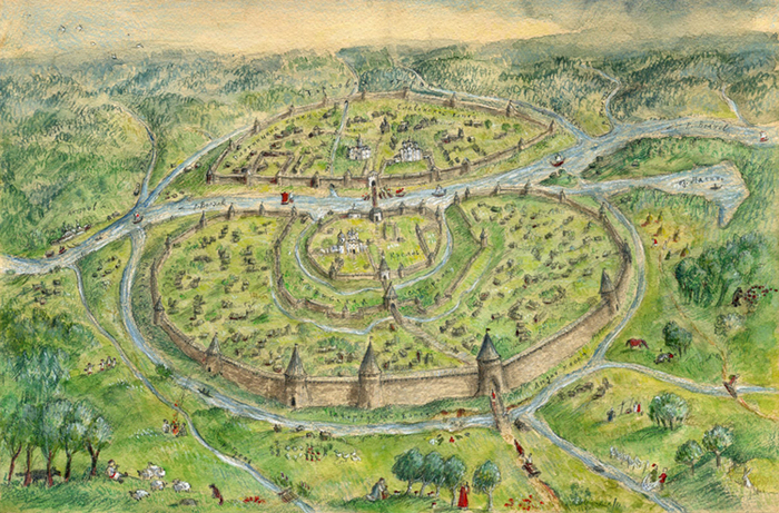 "Мы живем в древнем Новгороде", иллюстрации к энциклопедии