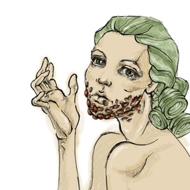 bearded lady