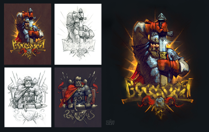 Эскиз арта "Богатырь"