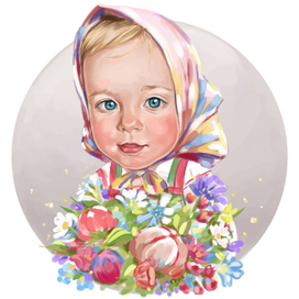 Девочка в платке