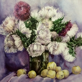 Натюрморт с астрами