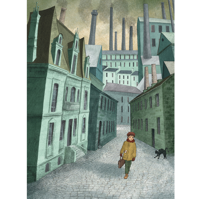 Иллюстрация для книги Ивонны Анны Болёв «The Boy with a Mouse»