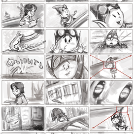 Сториборд для мультфильма