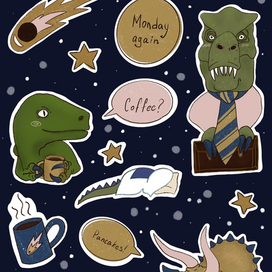 Стикерпак «Последний понедельник»