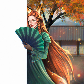 Осенняя лисичка 