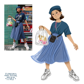 Девушка с пакетом