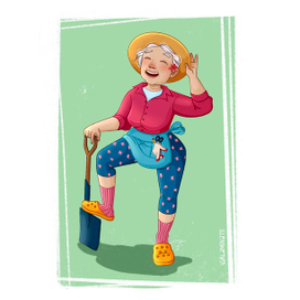 Бабуля-садовод