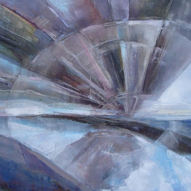 закат на озере и море