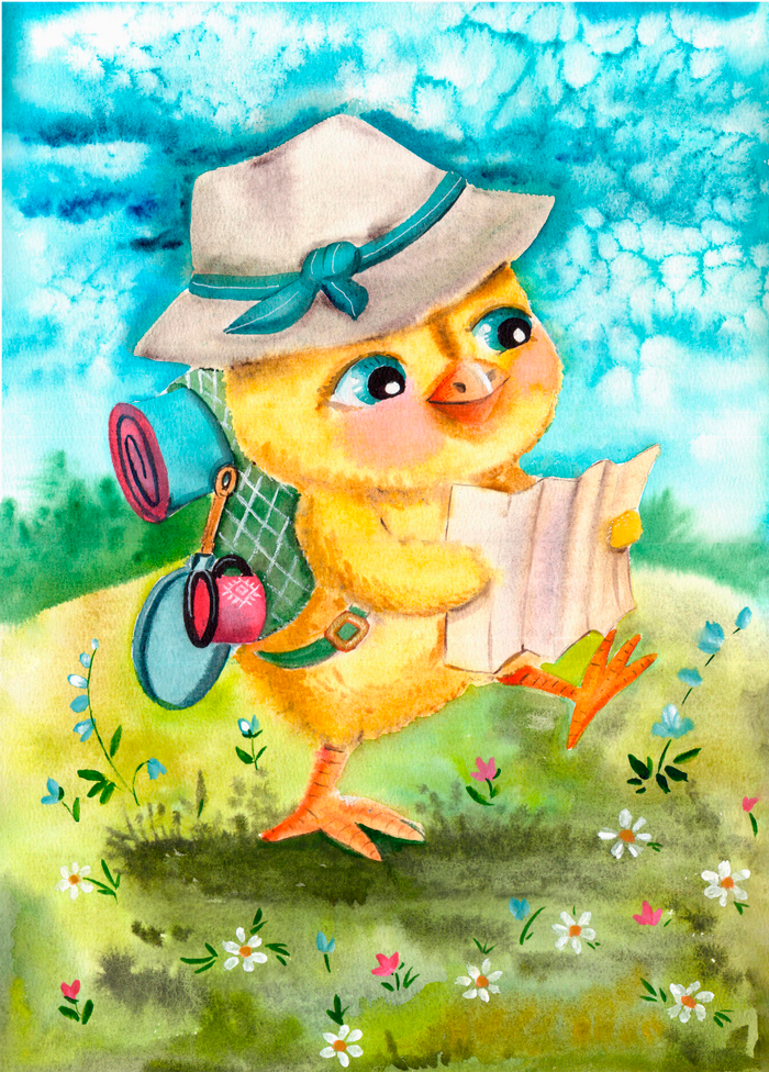 Цыпленок -путешественник 