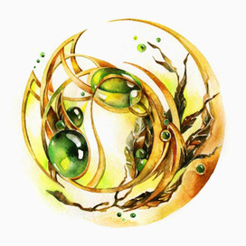 Зеленый узор