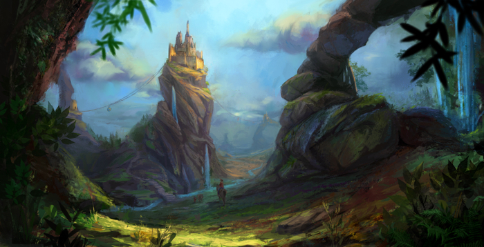 Замок на скале