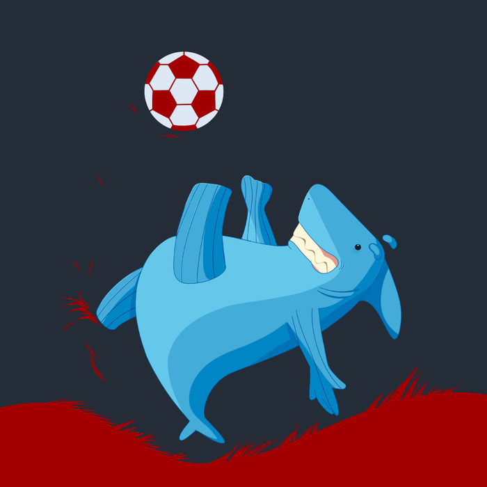 Персонаж. Акула-футболист