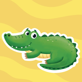 Крокодил. Животные Африки . 