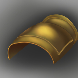 Золотой наплечник рыцаря