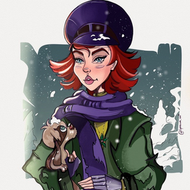 Анастасия в стиле комикса