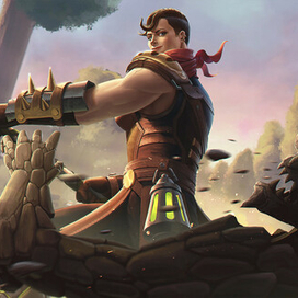 Stone girl - illustration