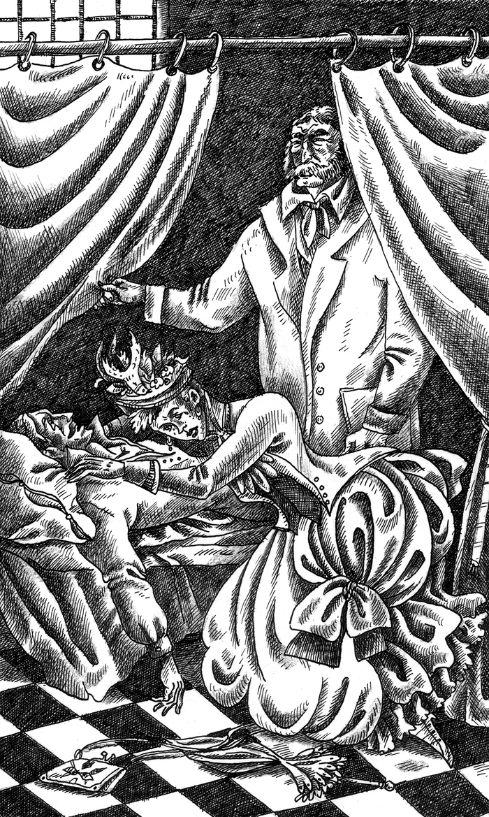 Иллюстрации к роману А. Эвальда «Из-за наследства», издатель ИП Мамонов В.В.