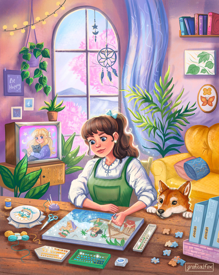 За любимым делом