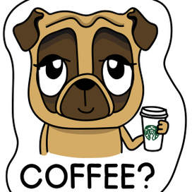 Мопс-ньюйорковец для конкурса от Viber