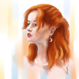 Рыжая девушка