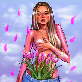 Стилизованный портрет девушки