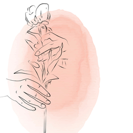 Цветок в руках