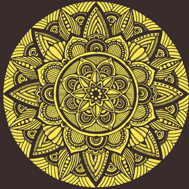 Желтая мандала