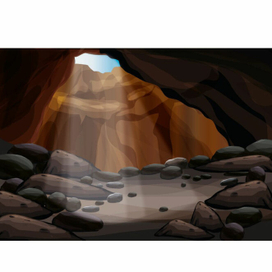 фон пещера