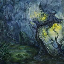 На берегу очень тихой реки