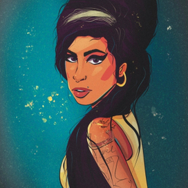 Портрет Эми Уайнхаус