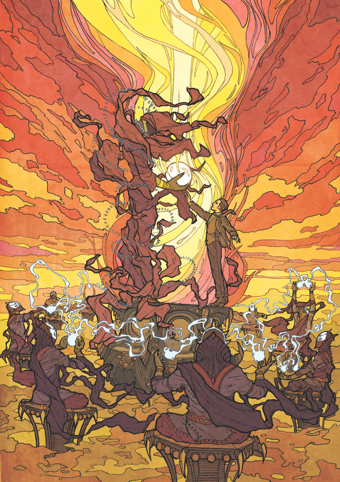 Иллюстрации к повестям Г. Ф. Лавкрафта. «Врата серебряного ключа».