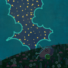 Ёжик и яблоко