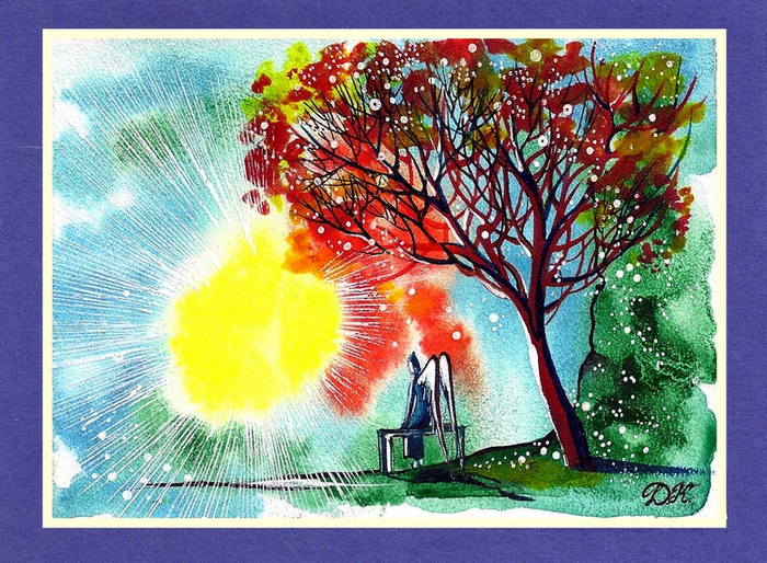 Рассвет где-то там.